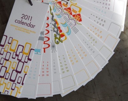 Un calendario 2011 di design per iniziare bene l’anno nuovo