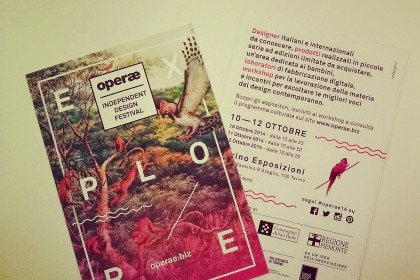 Operae:ritorna il festival del design indipendente