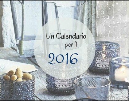 Design time #10: un calendario per il 2016