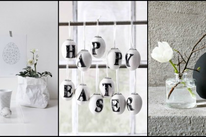 An black and white easter