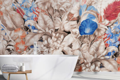 Carte da parati per il bagno: 3 proposte