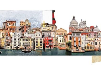 I collage artistici di Francesca Sacco per viaggiare stando a casa