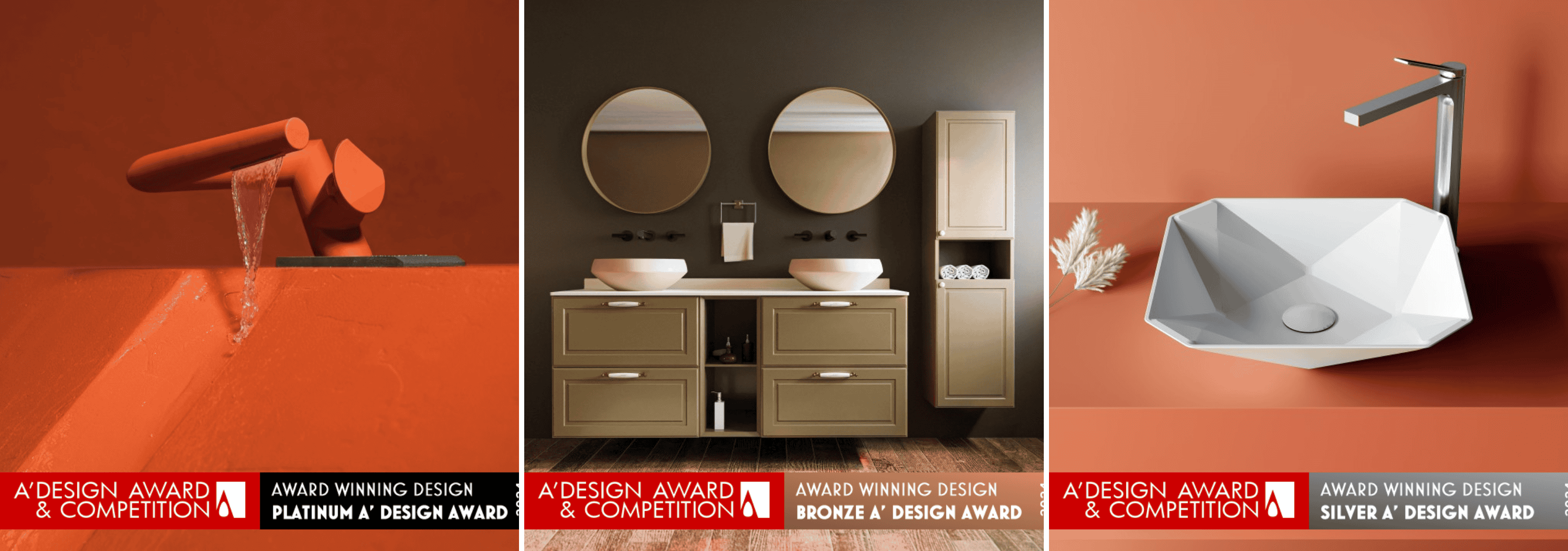 Il design in bagno: i vincitori di A’Design Award & Competition