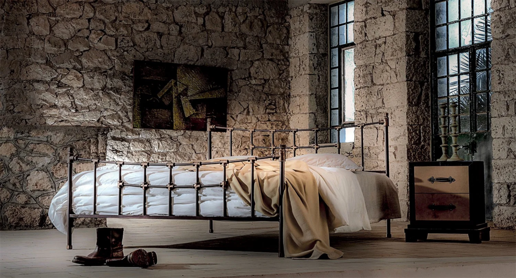letto in ferro battuto
