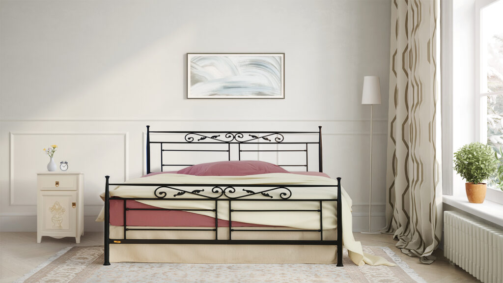 letto in ferro battuto