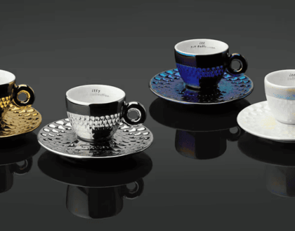 John Armleder firma le tazzine Illy Art Collection