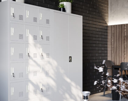 Mobili in metallo nell'architettura degli interni industriali e degli uffici