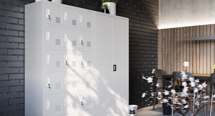 Mobili in metallo nell'architettura degli interni industriali e degli uffici