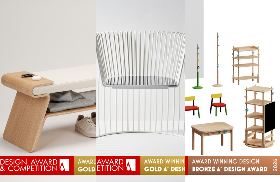 Gli arredi più originali premiati agli A’ Design Award & Competition